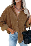Corduroy Shacket Shirt Jacket Women