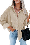 Corduroy Shacket Shirt Jacket Women