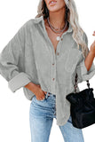 Corduroy Shacket Shirt Jacket Women