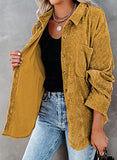 Corduroy Shacket Shirt Jacket Women
