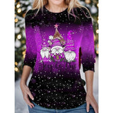 Christmas Gnome Crew Nech T-shirt