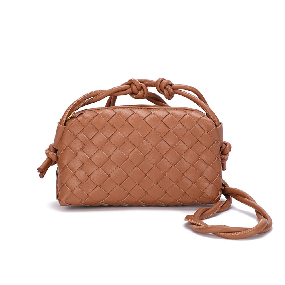Fashion Woven Bag Leather Bag Lightweight Handbags Messenger Bag