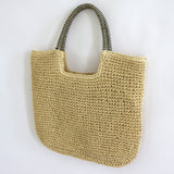 Women's Casual Summer Beach Straw Bag