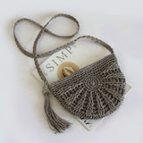 Straw Bag Embossed Pattern Woven Bag