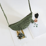 Straw Bag Embossed Pattern Woven Bag