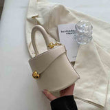 Summer Crossbody Bags Ladies Bucket PU Shoulder