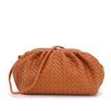 Crossbody Woven Clip Cloud Bag