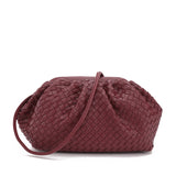 Crossbody Woven Clip Cloud Bag