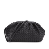 Crossbody Woven Clip Cloud Bag