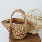 Straw Bag Women's Woven Handbag Oval