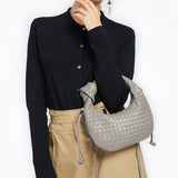 Braided Croissant Handle Underarm Bag
