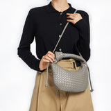 Braided Croissant Handle Underarm Bag