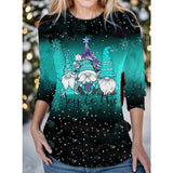 Christmas Gnome Crew Nech T-shirt