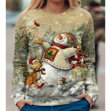 Women's Christmas Sweatshirt Streetwear