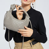 Braided Croissant Handle Underarm Bag