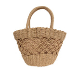 Straw Bag Women's Woven Handbag Oval