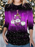 Christmas Gnome Crew Nech T-shirt