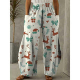 Women's Pants Trousers Bloomers Full Length Faux Linux