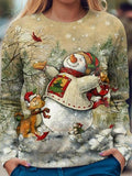 Women's Christmas Sweatshirt Streetwear