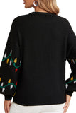 Sweet Lantern Pullover Loose Christmas Sweater