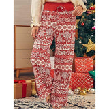 Women's Wide Leg Chinos Pants  Fashion Home Christmas Xmas