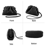 Woven Dumpling Bag for Women Cloud Crossbody Handbag