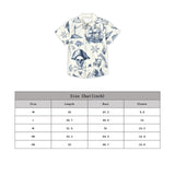 Nautical Pirate Hawaiian Shirt for Men Button Down Shirt Vacation and Theme Party