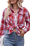 Women's Casual Fashion Oversize Loose Plaid Shirt