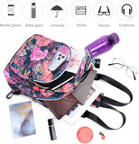Black Butterfly Crossbody Bag Fashion Travel Hiking Chest Bag Backpack