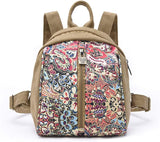 Black Butterfly Bohemian Canvas Backpack Printed Casual Backpack