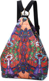 Boho Style Black Butterfly Women's Backpack