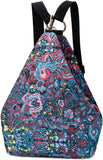 Boho Style Black Butterfly Women's Backpack