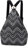 Boho Style Black Butterfly Women's Backpack