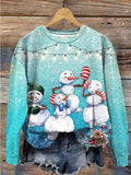 Women's Sweatshirt  Snowman Ugly Christmas Sportswear Funny