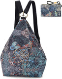 Boho Style Black Butterfly Women's Backpack