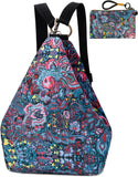 Boho Style Black Butterfly Women's Backpack