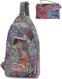 Black Butterfly Chest Bag Women's Crossbody Bag