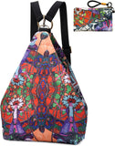 Boho Style Black Butterfly Women's Backpack