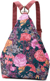 Boho Style Black Butterfly Women's Backpack