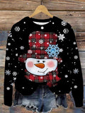 Women's Christmas Sweatshirt  Sportswear Funny Black