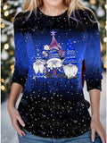 Christmas Gnome Crew Nech T-shirt