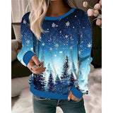 Women's Pullover Christmas Sweatshirt Graphic Christmas Tree