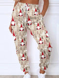 Women's Christmas Sweatants Jogger Santa Gift Print