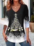 Christmas Tree Print Long Sleeve