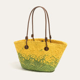 Straw Woven Women Tote Bag Summer Beach Bag