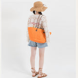 Straw Woven Women Tote Bag Summer Beach Bag