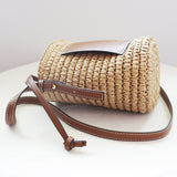 Straw Messenger Bag Women Designer Handbag