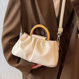 Women's Pleated Shoulder Messenger Bag