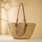 Straw Bag Large Capacity Vacation Bag