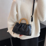 Women's Pleated Shoulder Messenger Bag